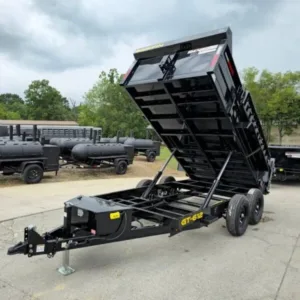 Heavy Duty Dump Trailer 6 x 12 with 5,200 lb Axles and 2ft Sides 10K GVWR