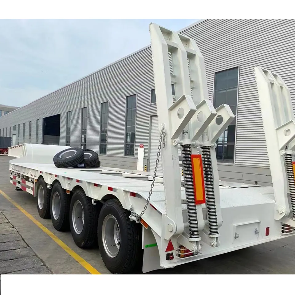 Heavy Duty Low Flatbed Loader Deck Lowboy Trailers - Waitrosecowes Store Heavy Duty Low Flatbed Loader Deck Lowboy Trailers - Waitrosecowes Store