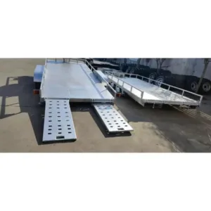 Hydraulic 2 Axle Aluminum Car Trailer 700kg - Waitrosecowes Store