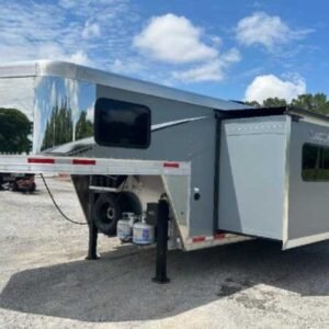 New 2024 Lakota 8313RKBGLQ Charger 3 Horse Trailer with 13' Short Wall