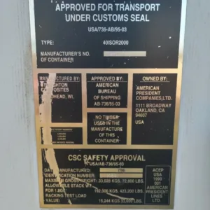 Stoughton 40ft Shipping Container - Buy Now