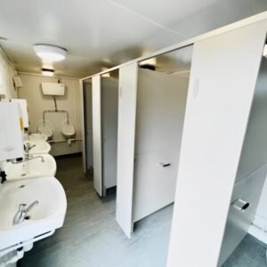Toilet Block + Shower 24 x 9 Ft | 4 + 1 Toilet | Separate Shower Room - M-W Containers