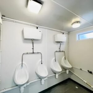 Toilet Block + Shower 24 x 9 Ft | 4 + 1 Toilet | Separate Shower Room - M-W Containers