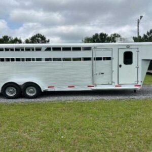 Used 2022 Shadow STK Stock Trailer with 8′ Short Wall