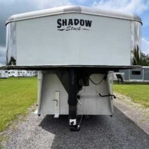 Used 2022 Shadow STK Stock Trailer with 8′ Short Wall