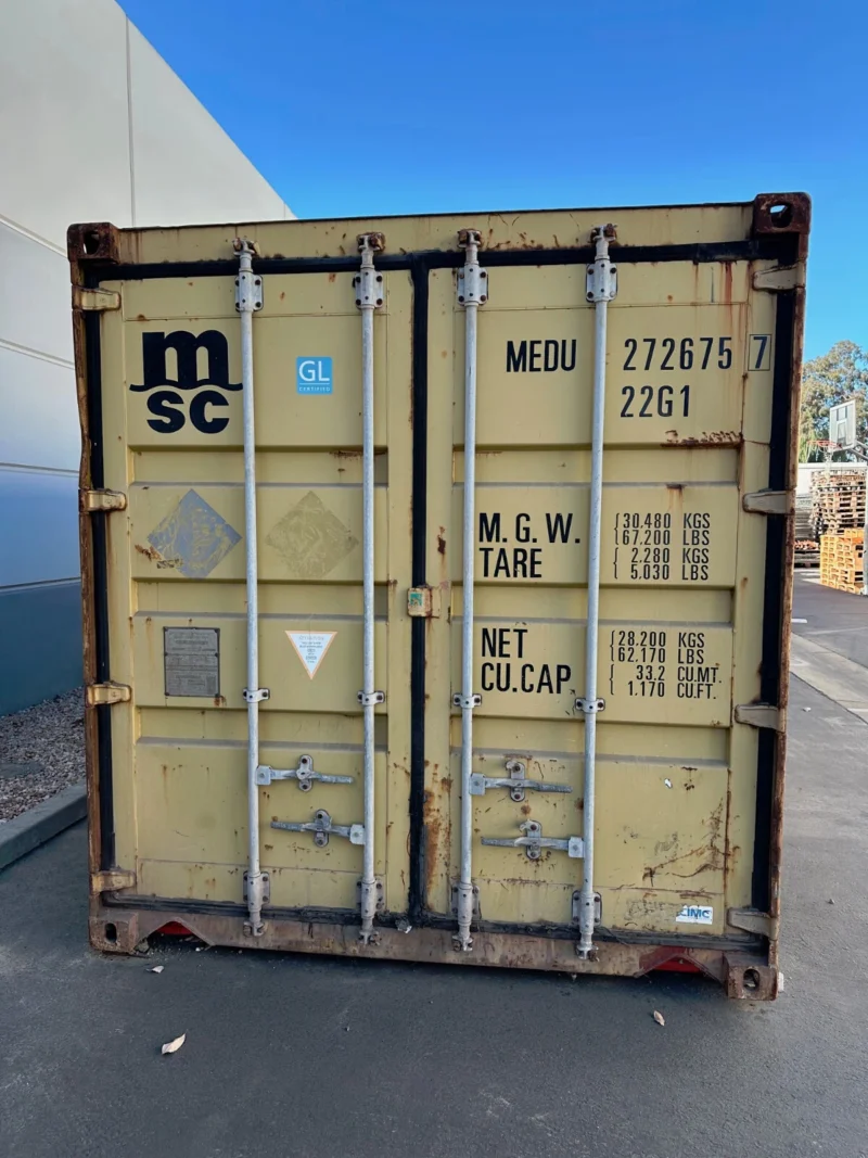 Used 20ft Conex Shipping / Storage Container - Yellow/Gold - Priced to Sell! - First Choice Shipping Containers Used 20ft Conex Shipping / Storage Container - Yellow/Gold - Priced to Sell! used 20ft conex container for sale at AnchorBox (view 4)