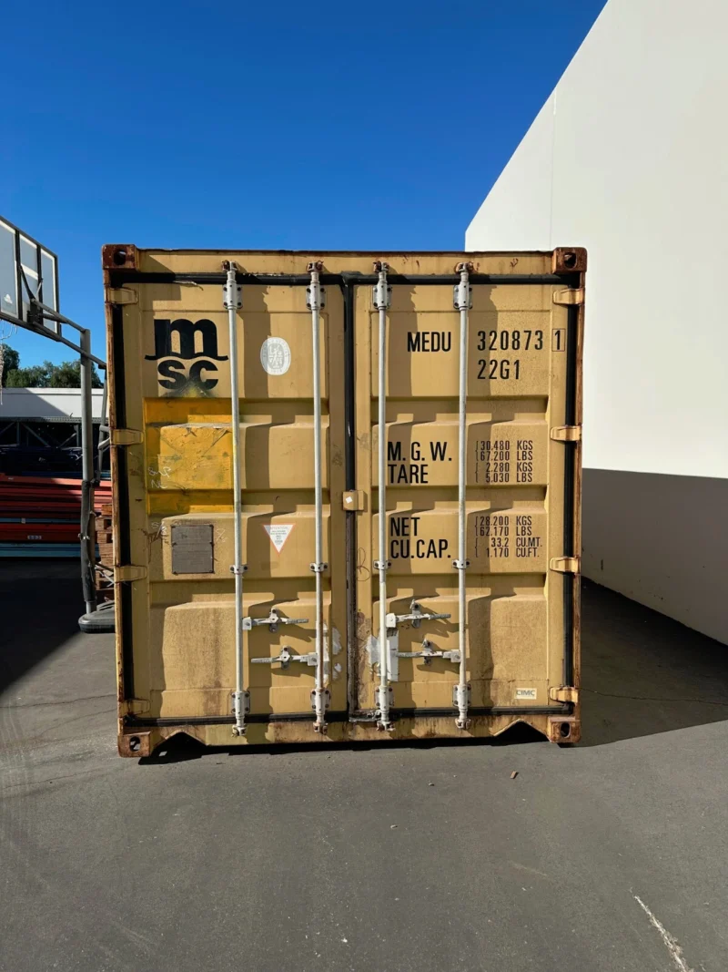 Used 20ft Conex Shipping / Storage Container - Yellow/Gold - Priced to Sell! - First Choice Shipping Containers Used 20ft Conex Shipping / Storage Container - Yellow/Gold - Priced to Sell! used 20ft conex container for sale at AnchorBox (view 6)