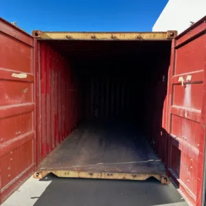 Used 20ft Conex Shipping / Storage Container - Yellow/Gold - Priced to Sell! used 20ft conex container for sale at AnchorBox (view 8)