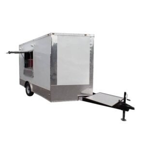 8.5′ x 12′ Concession Food Trailer White Event Catering