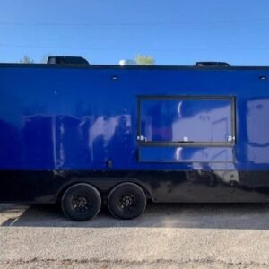 8.5 x 20′ Cobalt Blue Concession Trailer