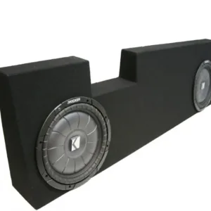 Ford F550 2004-2013 Super Duty Crew Cab Truck Dual 10" Kicker CVT10 Subwoofer Sub Box Package