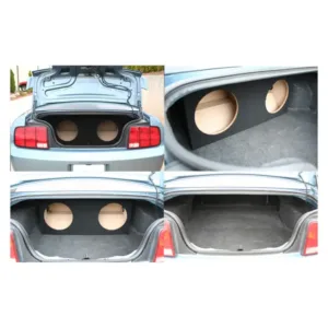 Ford Mustang Coupe 05-15 Custom Fit Dual 12" Subwoofer Box