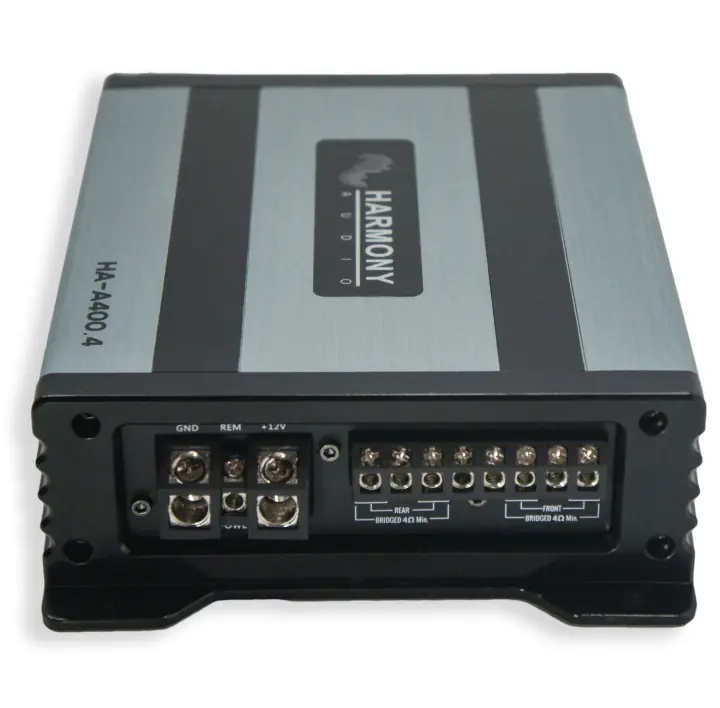 HA-A400.4 Alloy 4 Channel 800W Range Speaker Sub Amplifier, Kicker 46CSC684 6×8″ 5×7″ Coaxial Range Stereo Speakers and SoundQue HA-A400.4 Alloy 4 Channel 800W Range Speaker Sub Amplifier, Kicker 46CSC684 6x8" 5x7" Coaxial Range Stereo Speakers and SoundQue