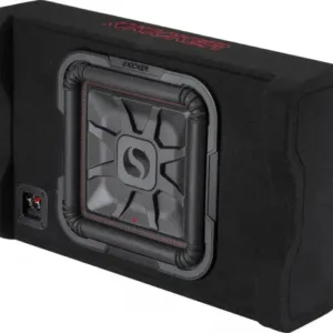 Kicker 49L7TDF122 Down Firing Loaded Enclosure 12" Thin L7 2-Ohm Subwoofer 600W