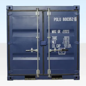 8FT Shipping Container (One Trip) Blue (RAL 5013), 8ft one trip shipping container for sale for sale at AnchorBox (view 2)