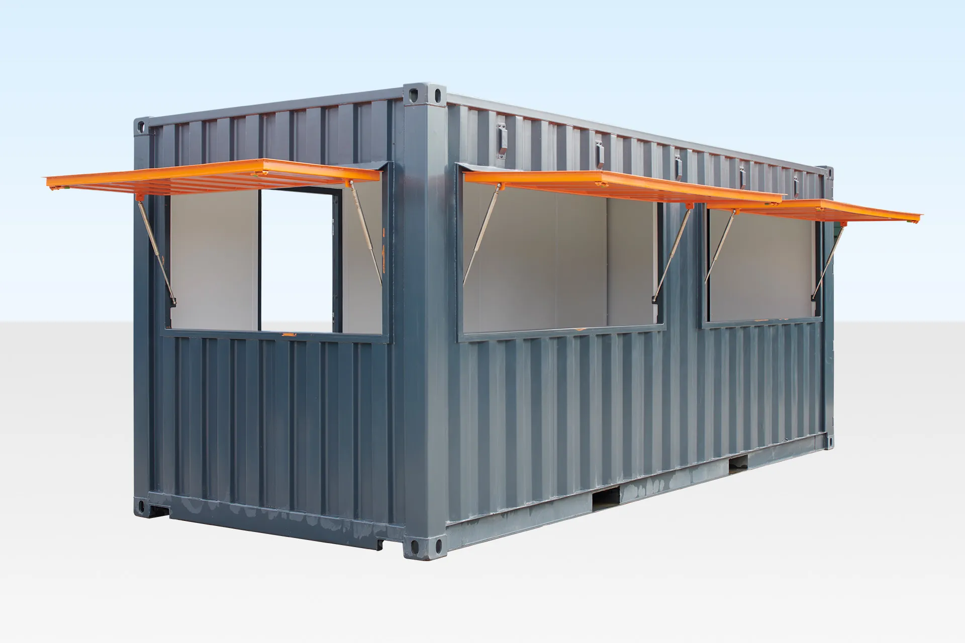20ft Shipping Container Cafe One-Trip Shipping 20ft Container for sale at AnchorBox Containers