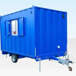 12Ft x 7Ft 6in Steel Mobile Anti-Vandal Office Cabin, 6in shipping container for sale at AnchorBox (view 2)
