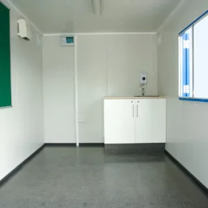 12Ft x 7Ft 6in Steel Mobile Anti-Vandal Office Cabin, 6in shipping container for sale at AnchorBox (view 3)
