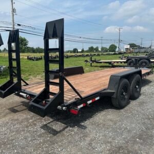 2024 BWise 7 x 18 Equipment Trailer - Heavy Duty Ladder Ramps, 7x18 equipment trailer for sale at AnchorBox (view 3)