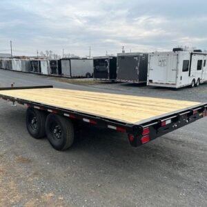 Big Tex 8.5 X 20 Deckover Equipment Trailer - Flat Deck, 8.5x20 gooseneck trailer for sale at AnchorBox (view 3)