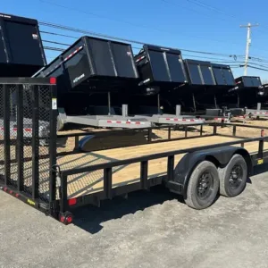 Big Tex 7 x 18 Landscape Utility Trailer 7K Ramp Gate, ramp 7x18 utility trailer for sale at AnchorBox (view 5)
