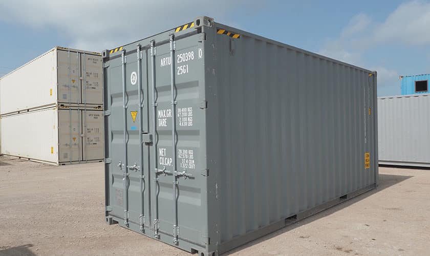 New 20ft Shipping Container(Grey) New 20ft Shipping Container(Grey), 20ft steel storage container for sale at AnchorBox (view 3)