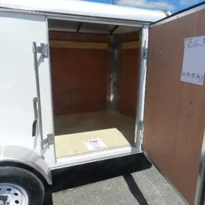 Carry On 5 x 10 Enclosed Trailer Rear Ramp Door, carry 5x10 enclosed cargo trailer for sale at AnchorBox (view 3)