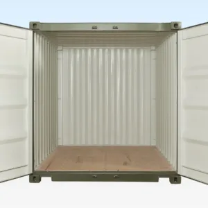 10FT X 8FT Shipping Container (One Trip) Green (RAL 6007), 10 foot one trip shipping container for sale at AnchorBox (view 3)