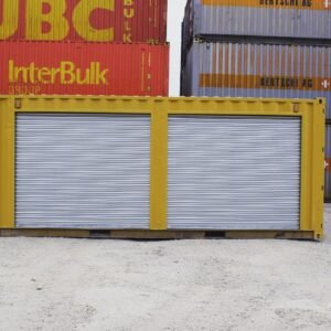 Yellow 20ft Used Container - Dual Side Roll-Up Doors, yellow used shipping container for sale at AnchorBox (view 4)