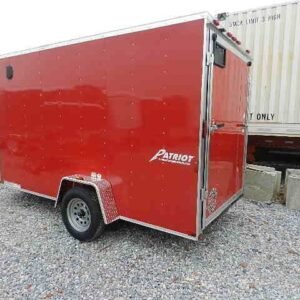 Homesteader 6 x 12 V-Nose Enclosed Trailer - 6″ Added Height, nose 6x12 enclosed cargo trailer for sale at AnchorBox (view 4)