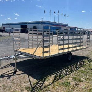 Cargo Pro 8 x 14 Aluminum ATV Trailer - 4′ Aluminum Ramps, 8x14 powersport trailer for sale at AnchorBox (view 4)