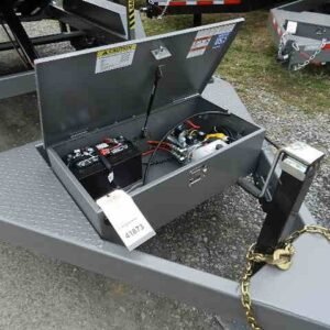 BWise 6 x 12 Low Profile Dump Trailer Combo Gate and Ramps, 6x12 dump trailer for sale at AnchorBox (view 2)