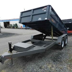 BWise 6 x 12 Low Profile Dump Trailer Combo Gate and Ramps, 6x12 dump trailer for sale at AnchorBox (view 4)