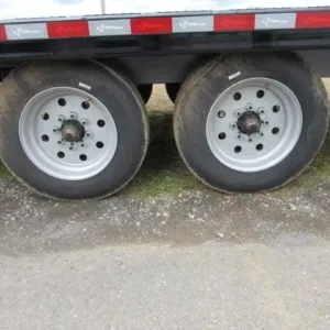 BWise 8 x 24 Deckover Power Tilt 8K Torsion Axles, 8x24 equipment trailer for sale at AnchorBox (view 3)
