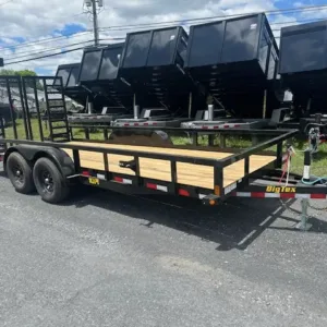 Big Tex 7 x 18 Landscape Utility Trailer 10K Heavy Duty Ramp, landscape 7x18 utility trailer for sale at AnchorBox (view 2)