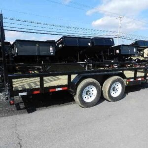 Big Tex 7 x 18 Heavy Duty Landscape Trailer Split Gate, tex 7x18 utility trailer for sale at AnchorBox (view 2)