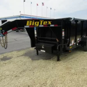 Big Tex 7 x 14 Gooseneck Dump Trailer Solid High Sides, 7x14 gooseneck trailer for sale at AnchorBox (view 5)