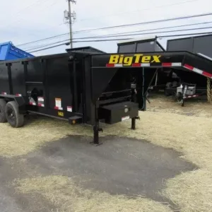 Big Tex 7 x 16 Gooseneck Dump Trailer Solid High Sides, big 7x16 dump trailer for sale at AnchorBox (view 2)