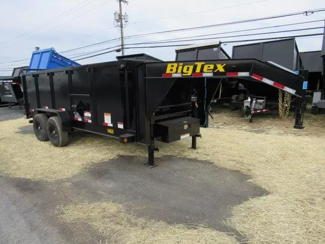 Big Tex 7 x 16 Gooseneck Dump Trailer Solid High Sides Big Tex 7 x 16 Gooseneck Dump Trailer Solid High Sides, big 7x16 dump trailer for sale at AnchorBox (view 2)