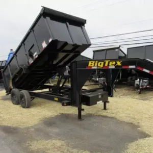 Big 7 x 16 Gooseneck Dump Trailer for sale at AnchorBox Containers