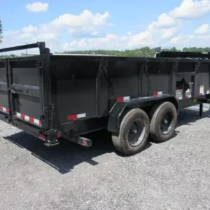Big Tex 7 x 16 Gooseneck Dump Trailer 10K Axles, 7x16 gooseneck trailer for sale at AnchorBox (view 3)