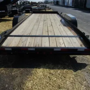 Big Tex 83″ x 20′ Wood Deck Open Car Trailer 10K GVW, wood open car hauler for sale at AnchorBox (view 2)