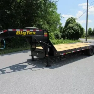 Big Tex 8.5 x 25 Heavy Duty Gooseneck Equipment Trailer, 8.5x25 gooseneck trailer for sale at AnchorBox (view 2)