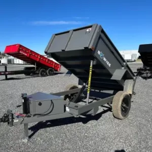 BWise 5 x 8 Low Profile Dump Trailer Spreader Gate, 5x8 dump trailer for sale at AnchorBox (view 4)