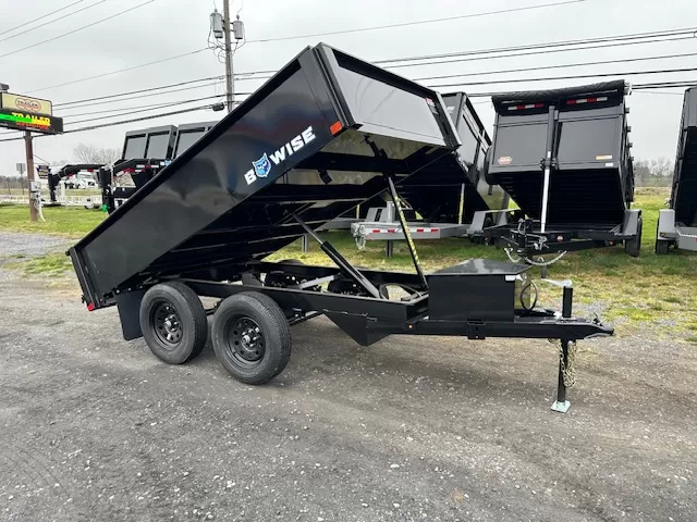 BWise 6 x 10 Deckover Dump Trailer 7K Spreader Gate Bwise 6 x 10 Deckover Dump Trailer for sale at AnchorBox Containers