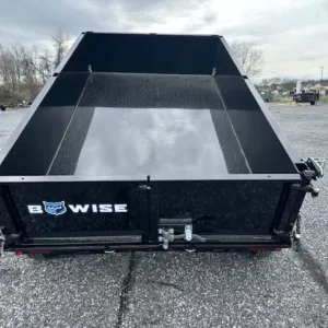 BWise 6 x 10 Low Profile Dump Trailer Hydraulic Jack, low 6x10 dump trailer for sale at AnchorBox (view 3)