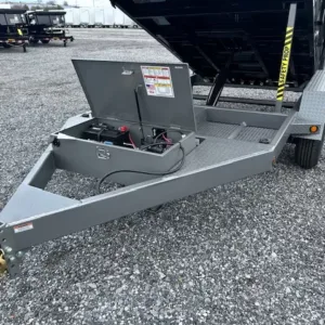 BWise 6 x 10 Low Profile Dump Trailer Hydraulic Jack, low 6x10 dump trailer for sale at AnchorBox (view 5)