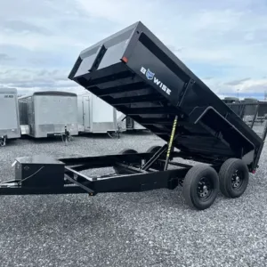 BWise 6 x 12 Dump Trailer Landscape Ramp, landscape 6x12 dump trailer for sale at AnchorBox (view 2)