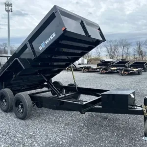 BWise 6 x 12 Dump Trailer Landscape Ramp, landscape 6x12 dump trailer for sale at AnchorBox (view 3)