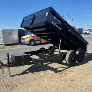BWise 7 x 12 Low Profile Dump Trailer Ladder Ramps, bwise 7x12 dump trailer for sale at AnchorBox (view 3)